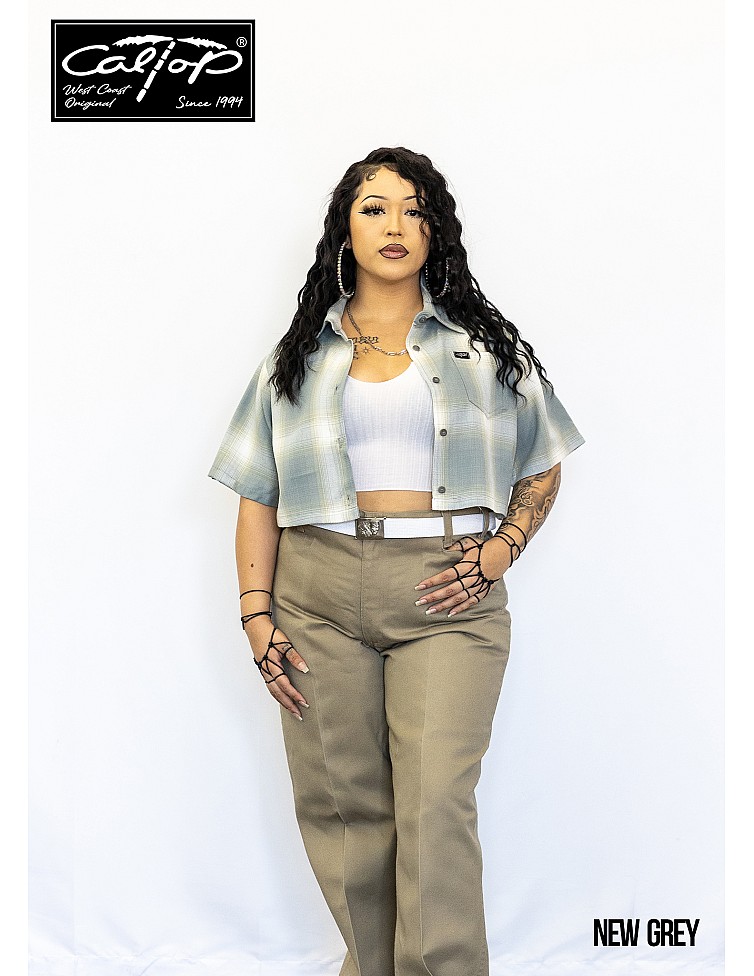 2000 S/S Girls Crop Tops : NEW GREY